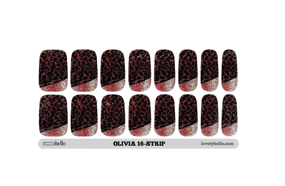 Modern Leopard Glam Nail Wraps