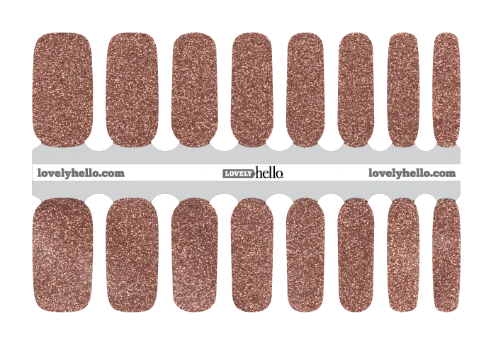 Moscow Mule Glam Nail Wraps