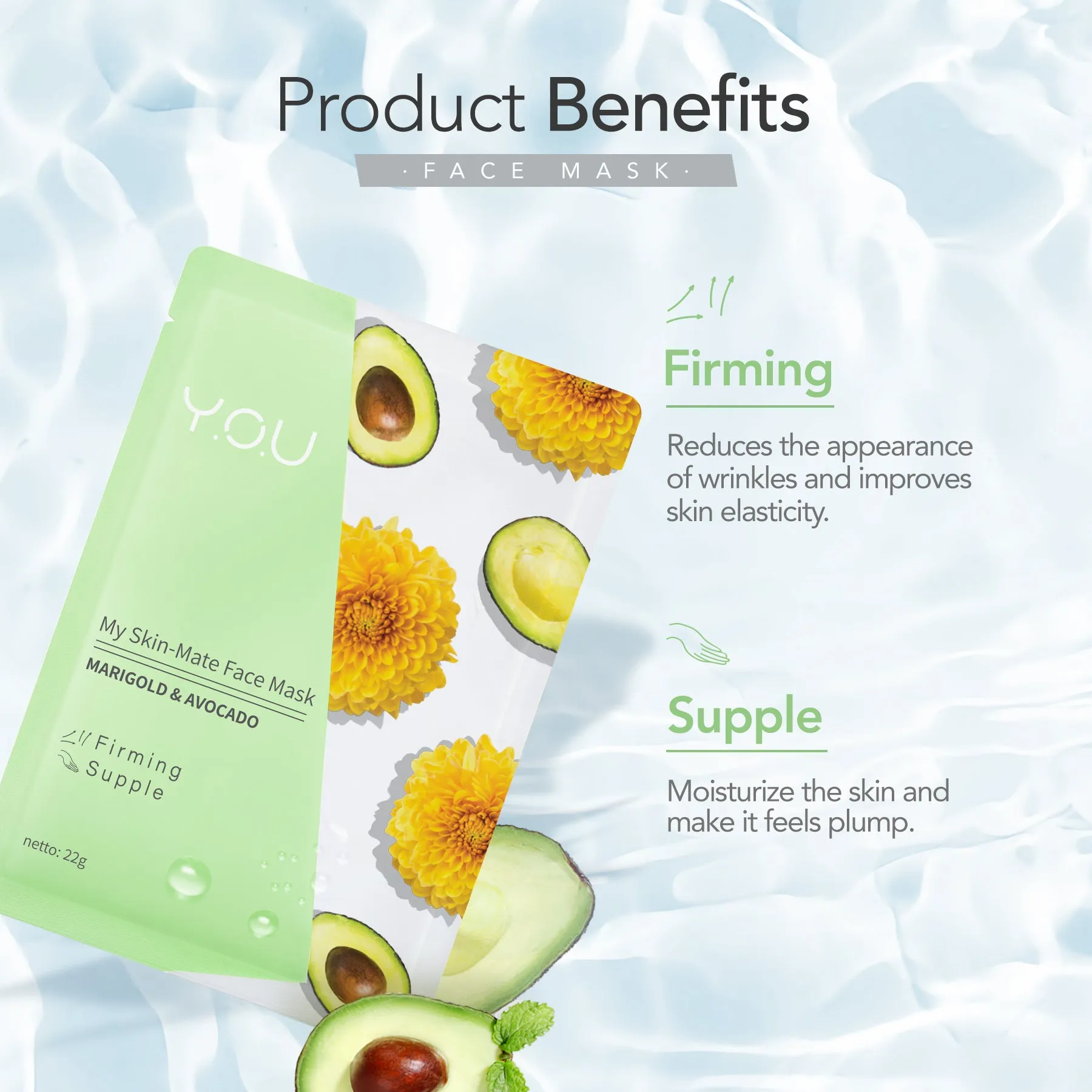 My Skin-Mate Face Mask Marigold & Avocado