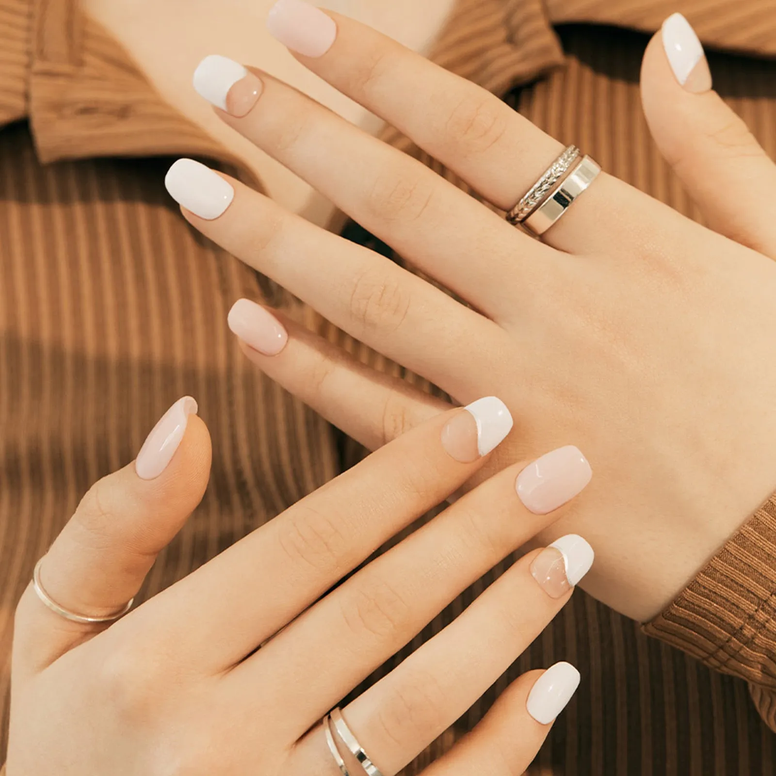 N Soft Cream Manicure Semi-cured Gel Nail Strips ND-390
