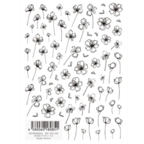 Nail Stickers - Single Flower