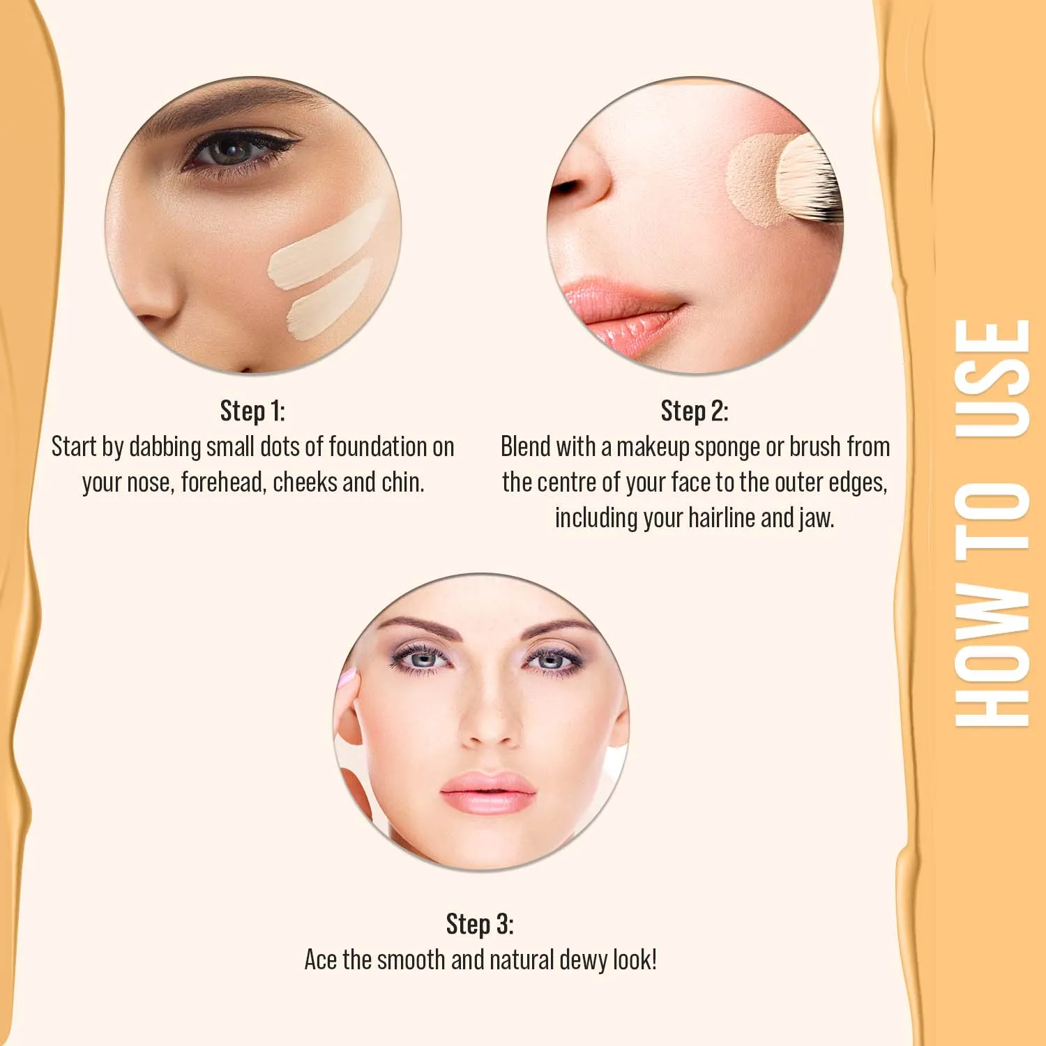 NY Bae Dewy Drops Liquid Foundation | Natural | Full Coverage | Smooth & Light | Easily Blendable | Dusky Skin Tone | Cool Undertone - Espresso 7 (30 ml) 