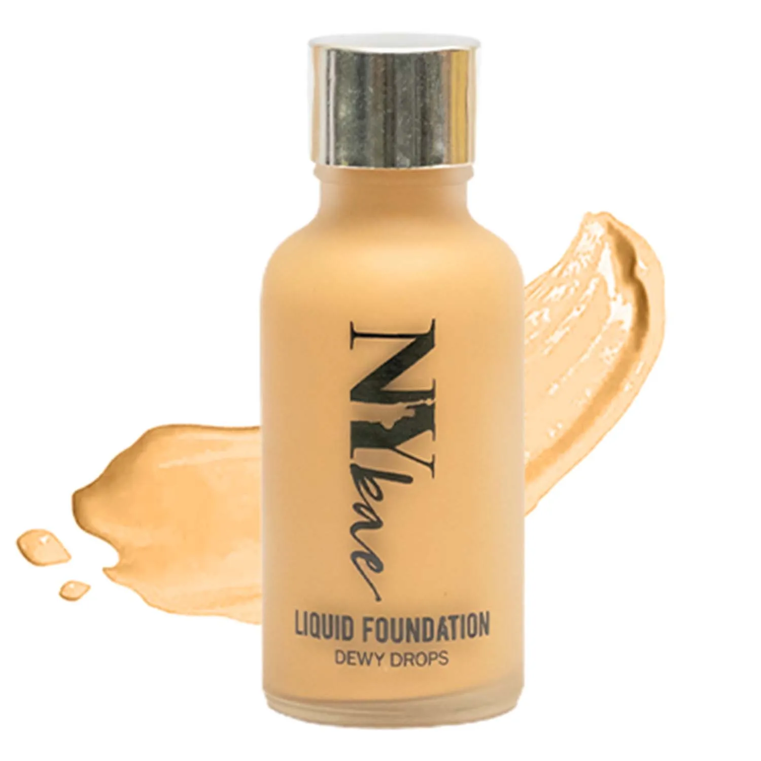 NY Bae Dewy Drops Liquid Foundation | Natural | Full Coverage | Smooth & Light | Easily Blendable | Dusky Skin Tone | Cool Undertone - Espresso 7 (30 ml) 
