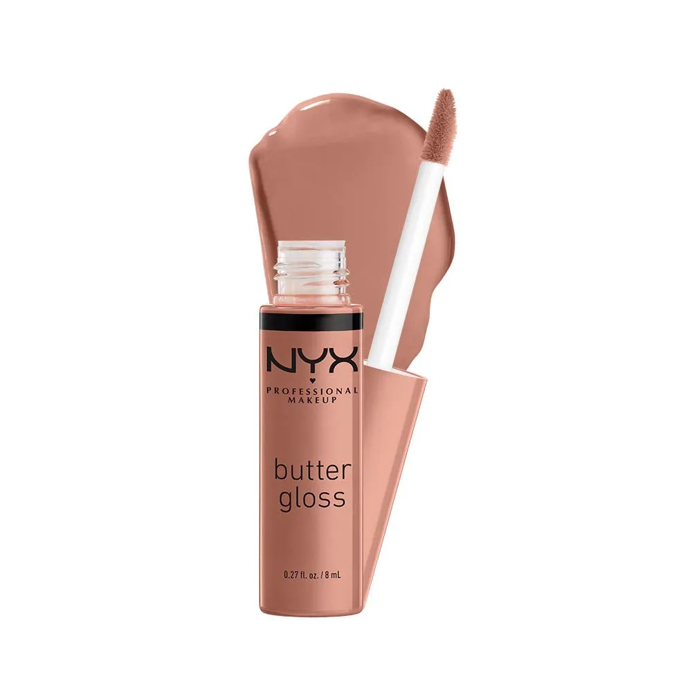 NYX Butter Gloss Non-Sticky Lip Gloss Madeleine & Wet N Wild Kohl Eyeliner Pencil Simma Brown Now