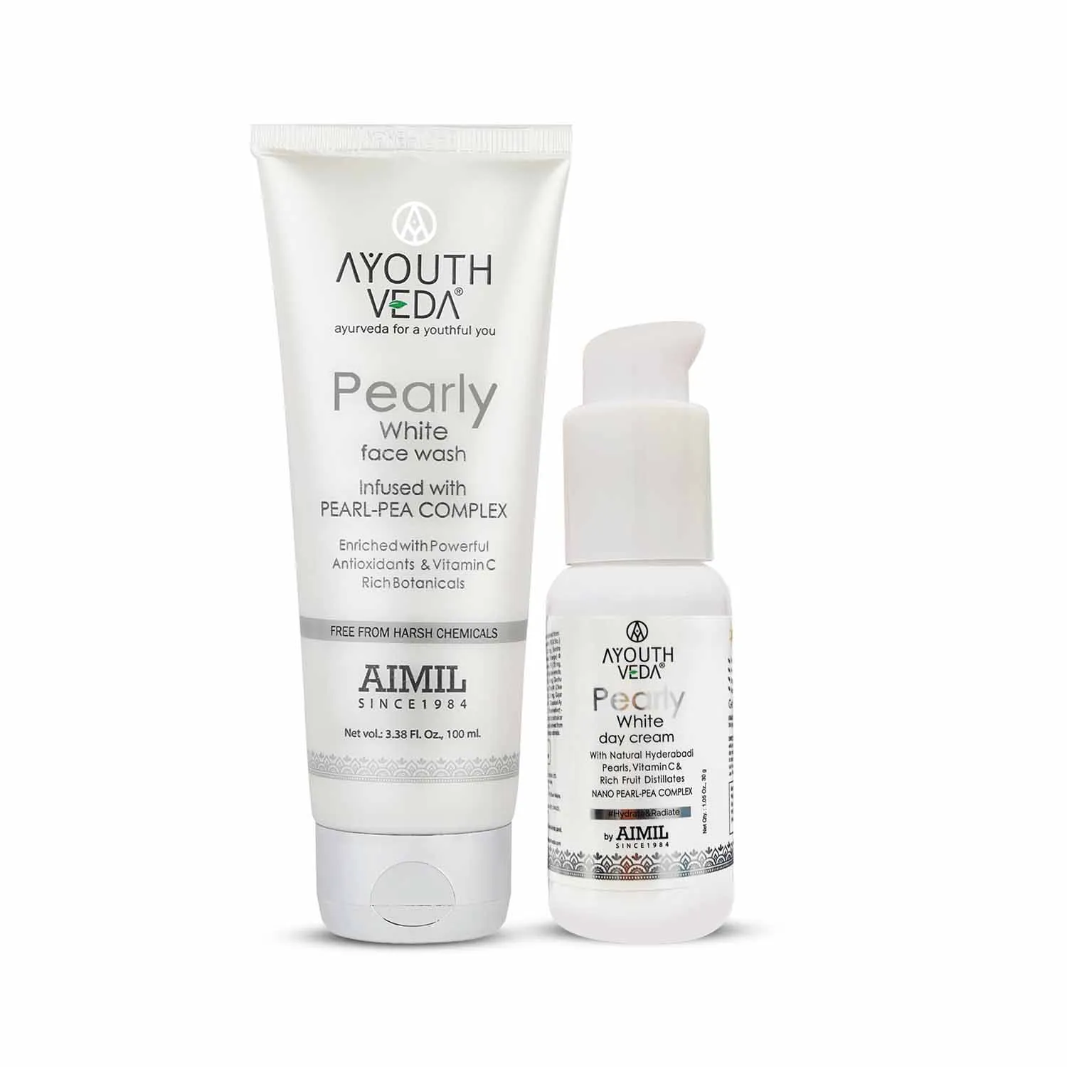 Pearly  White Skin Brightening Combo | Pearly Face Wash 100ml , Day Cream 30g
