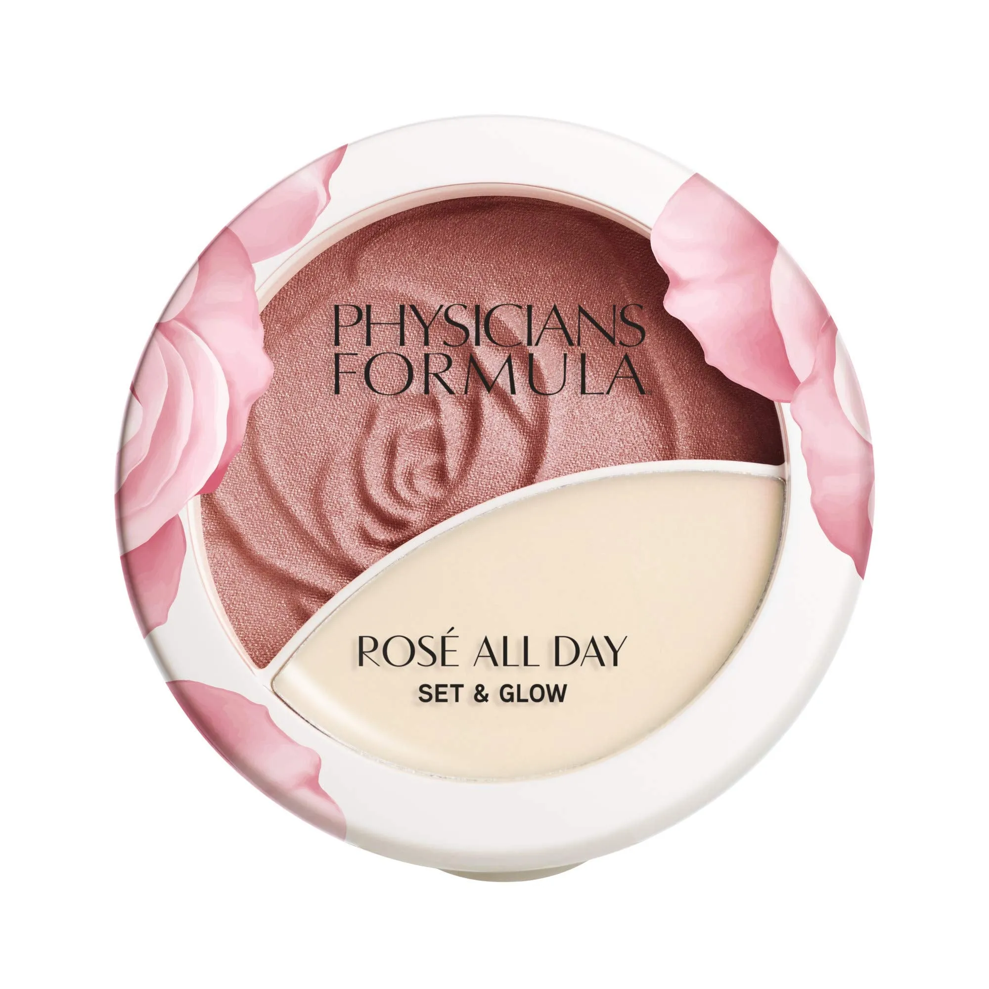 Physicians Formula Rosé All Day Set & Glow Highlighter Face Makeup Powder Brightening Rose