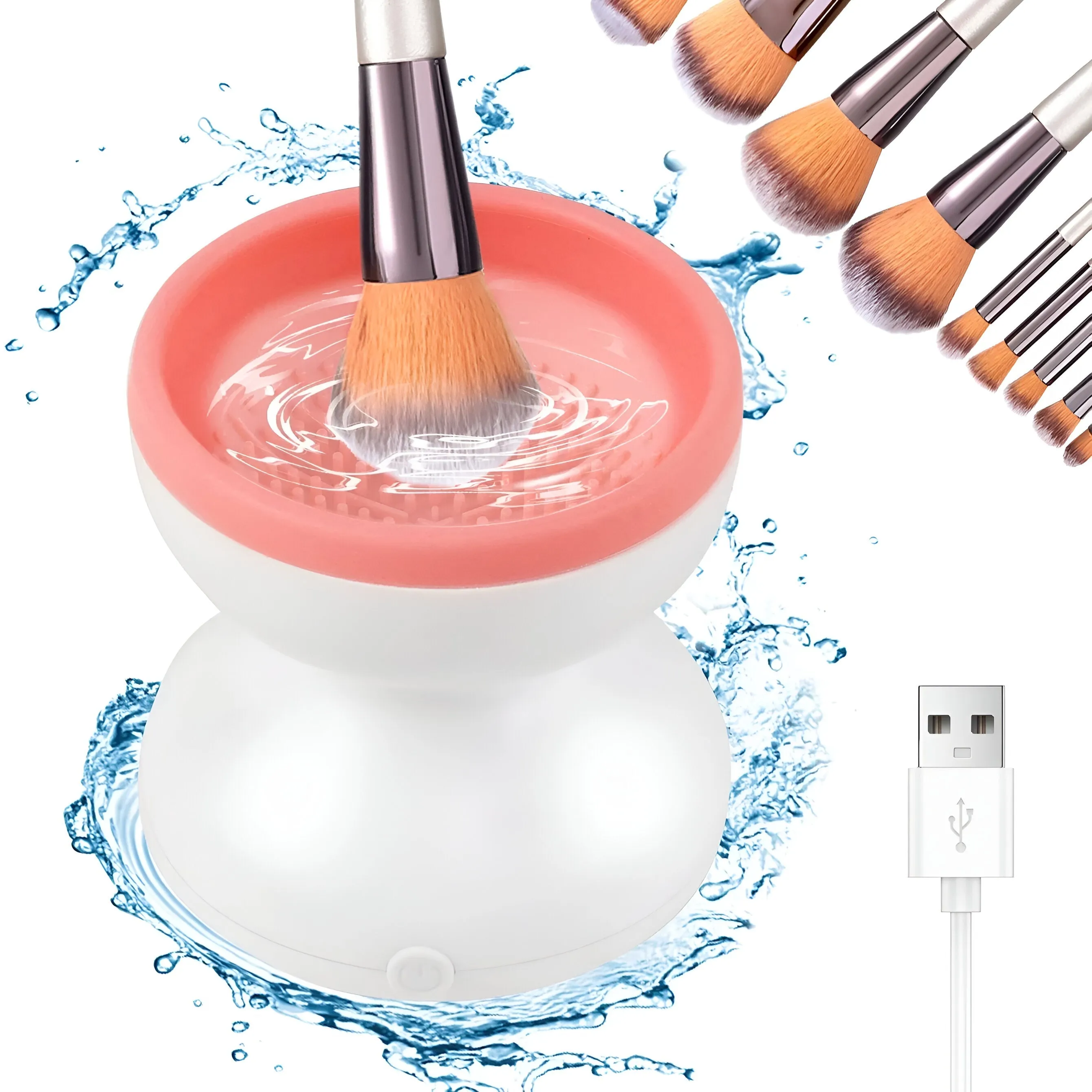 Portable Makeup Brush Cleaner Device