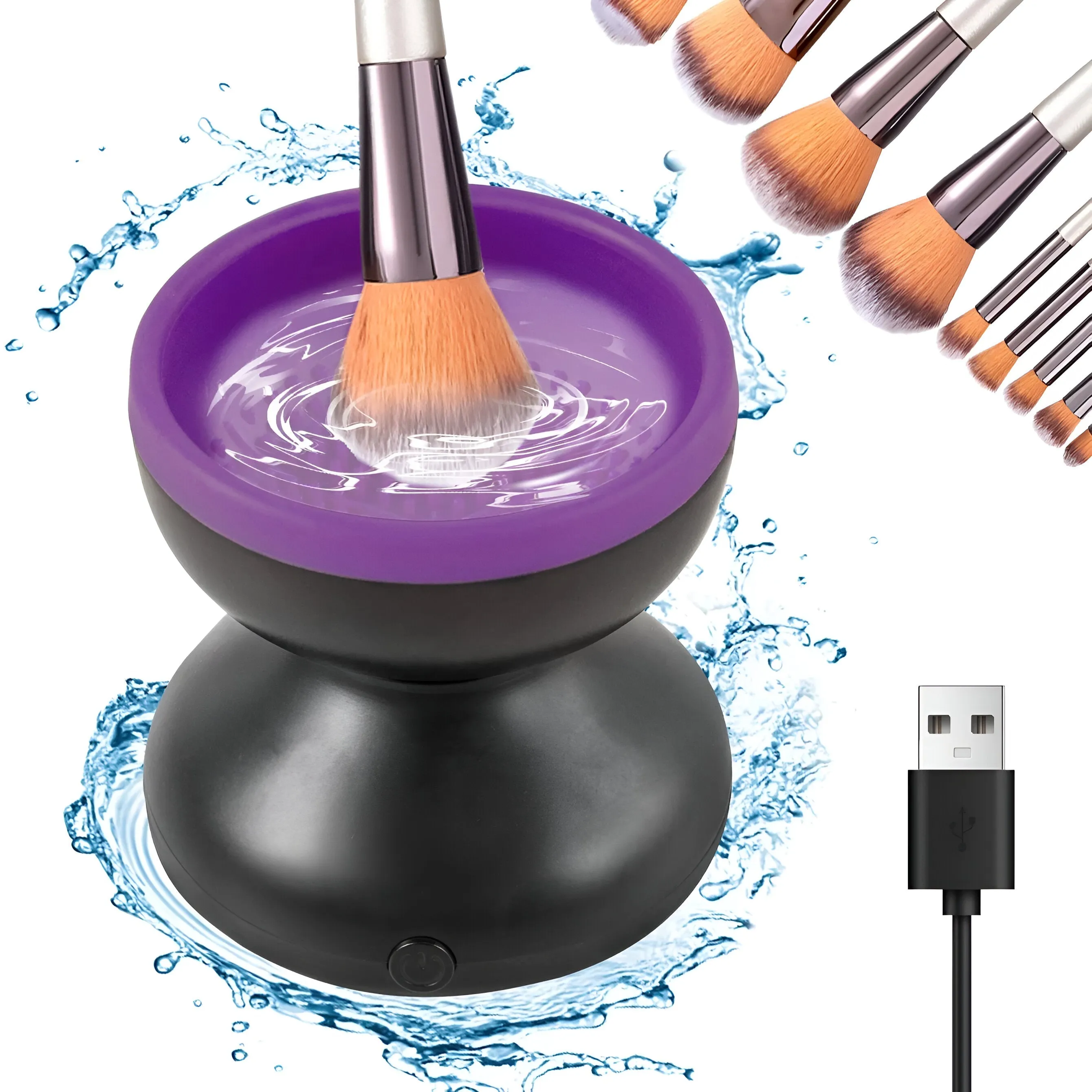 Portable Makeup Brush Cleaner Device
