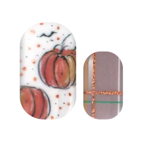 Pumpkin Glam Nail Wraps
