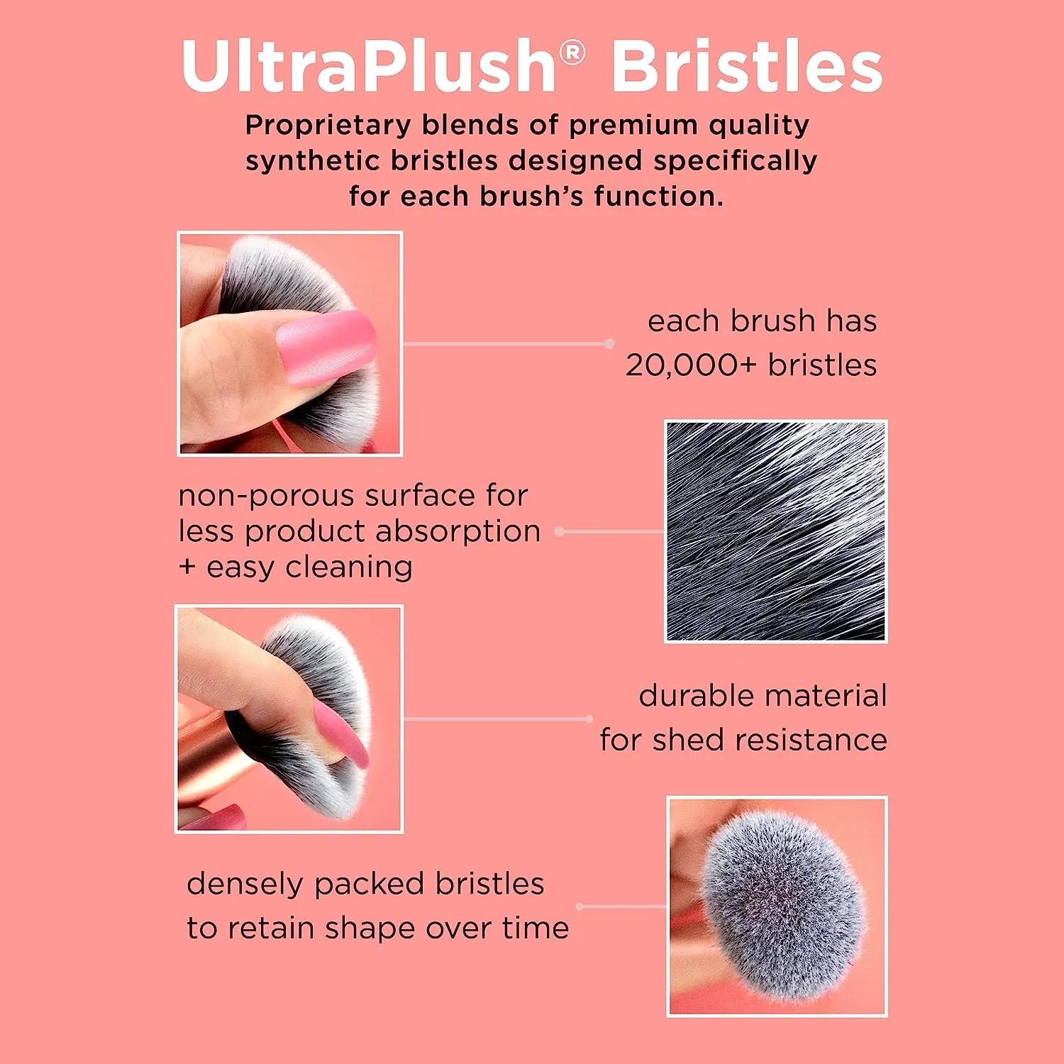 Real Techniques Sculpt & Shape Dual Ended Makeup Brush For Flat Head Blends & Intensifies Contour or Highlighter Cheek 438