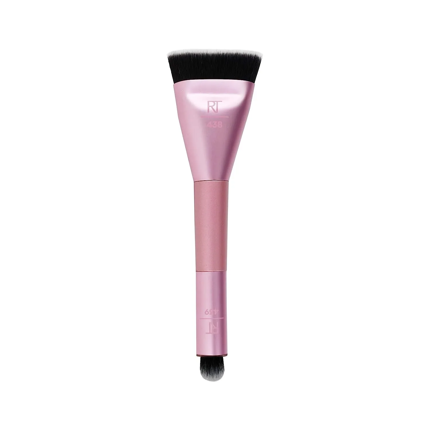 Real Techniques Sculpt & Shape Dual Ended Makeup Brush For Flat Head Blends & Intensifies Contour or Highlighter Cheek 438