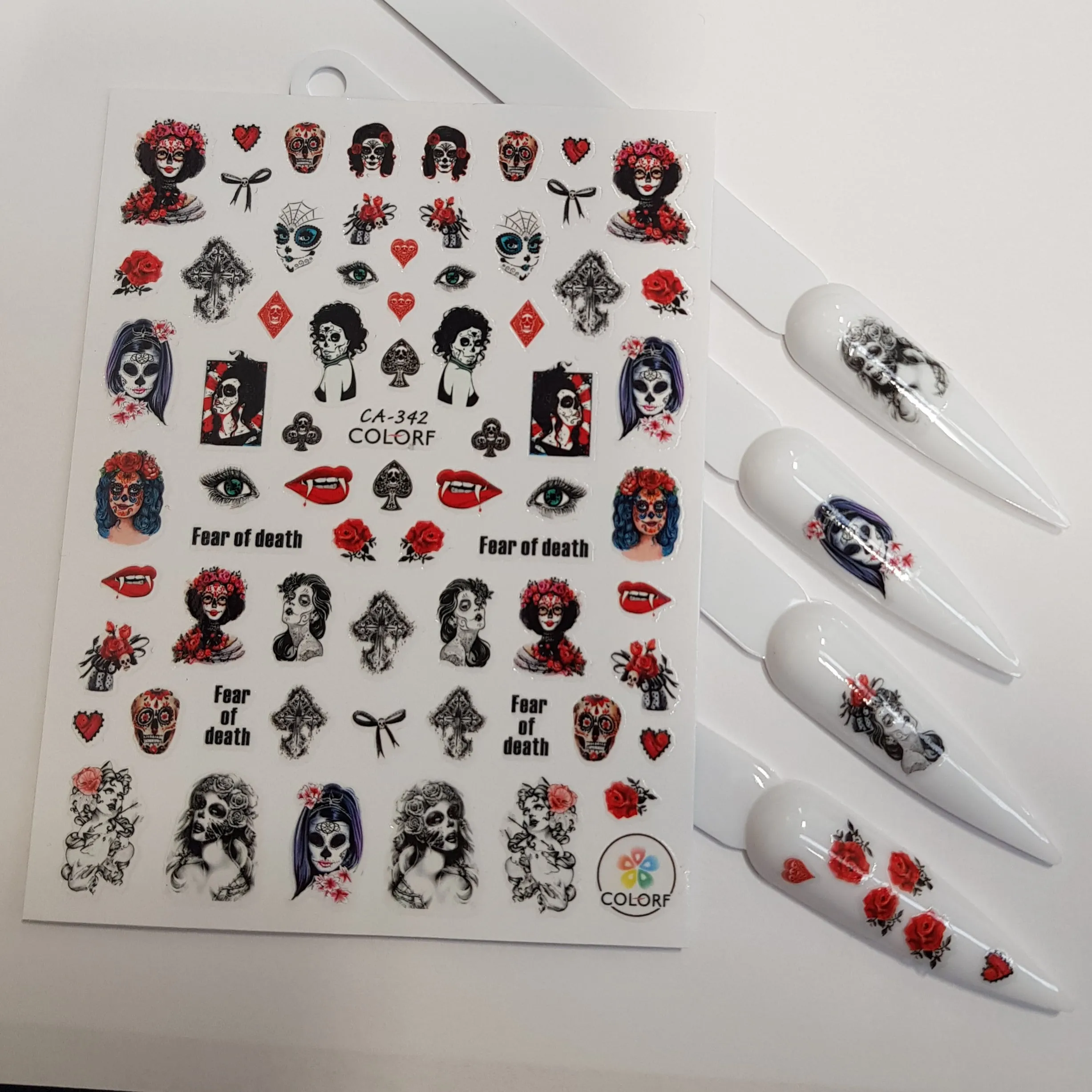 SUGAR SKULL NAIL ART STICKERS