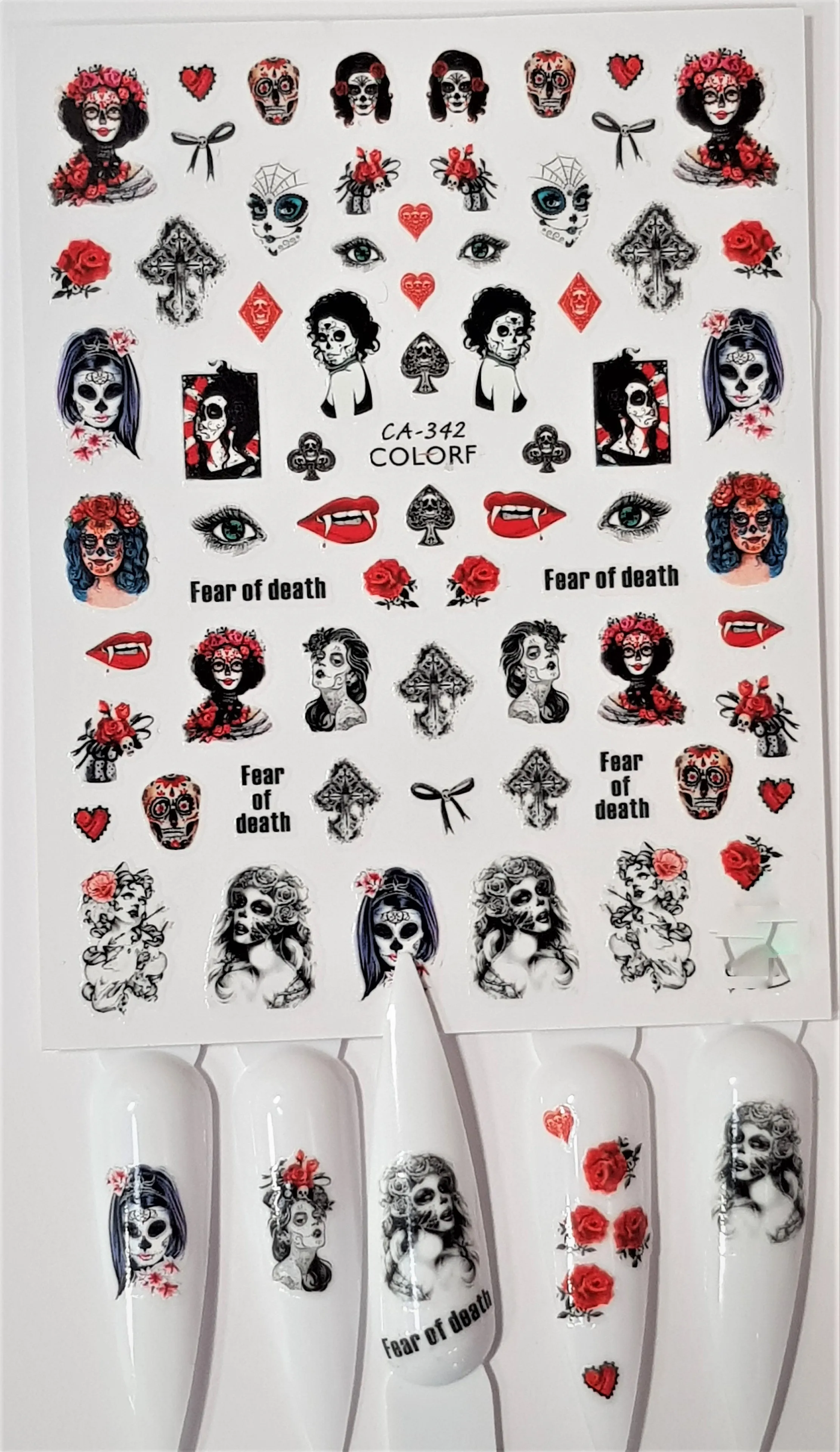 SUGAR SKULL NAIL ART STICKERS