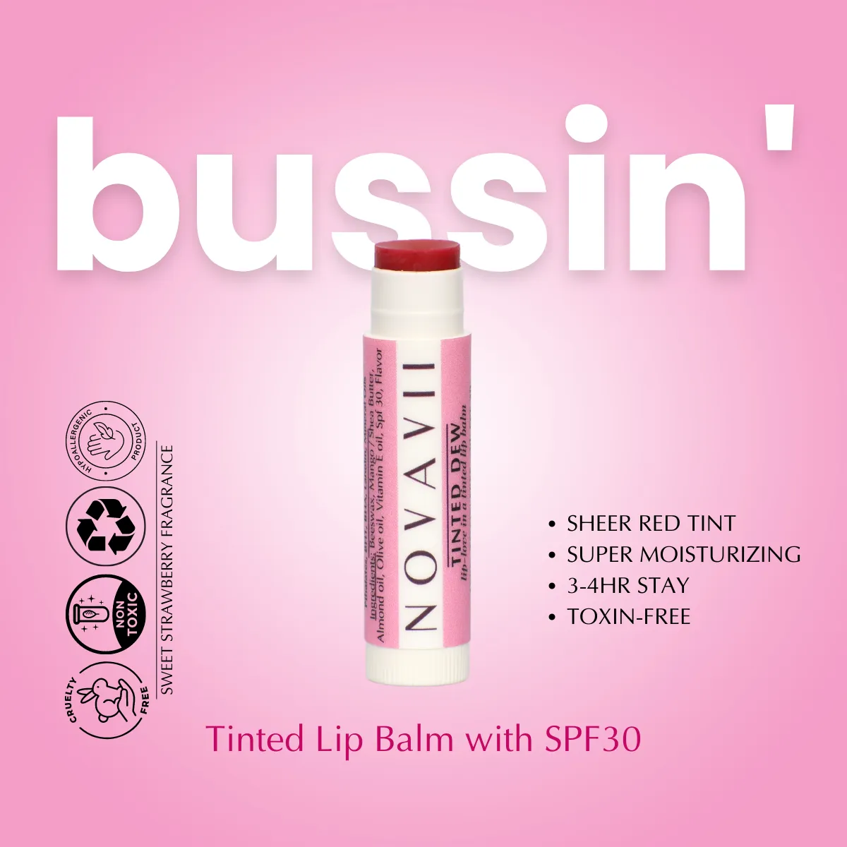 Tinted Dew - Tinted Lip Balms with SPF30