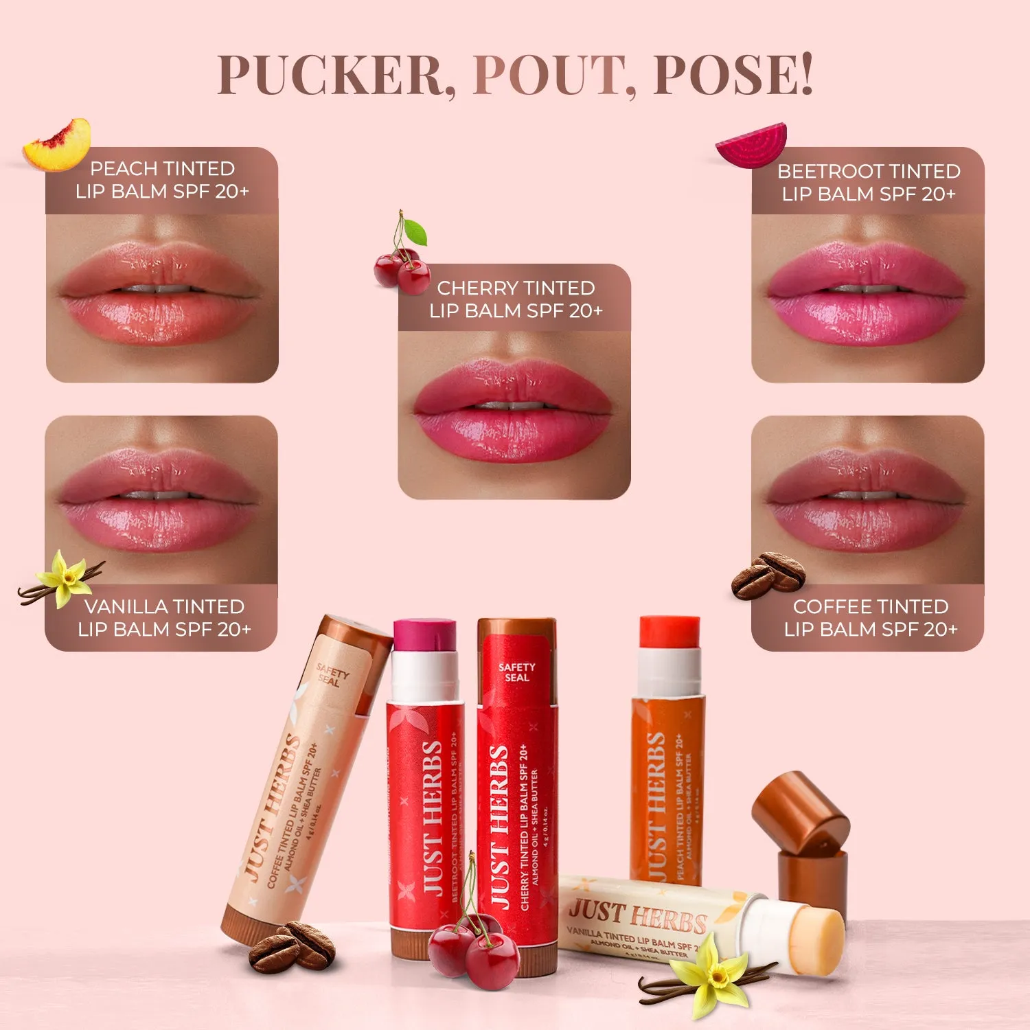 Tinted Lip Balms SPF 20 