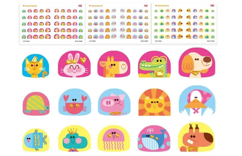TOi Nail Sticker - Animal World