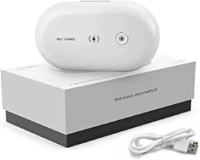 Uv Light Sanitizer Box, Portable Uv Sterilizer For Smartphone, Keys, Cards, Toothbrush, Makeup, Jewelry - Cell Phone Cleaner with Fast Charge & Aromatherapy